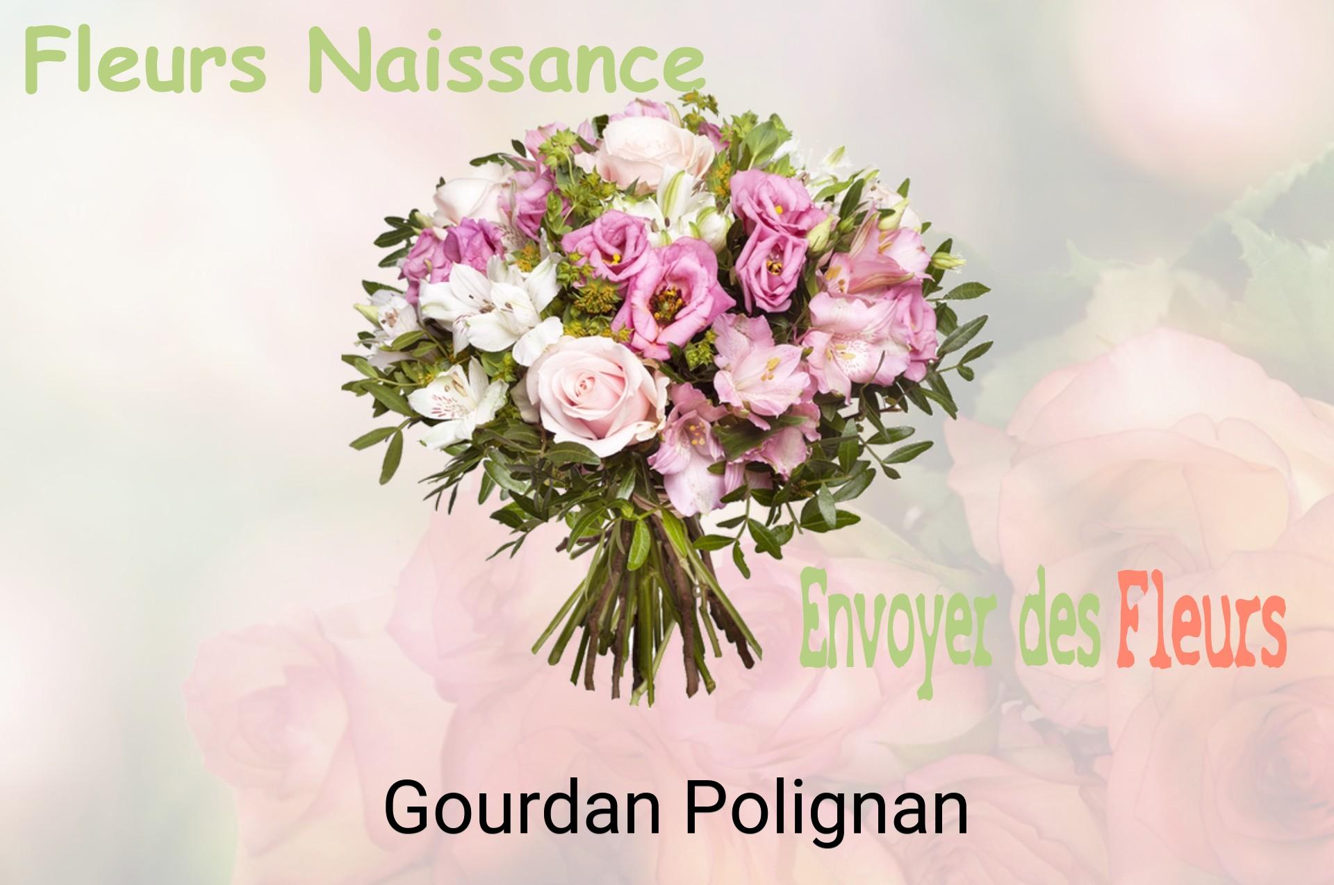 Bouquet de fleurs de naissance livré à Gourdan-Polignan